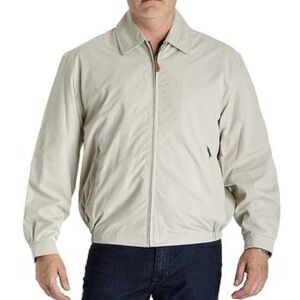 London Fog Tan Full Zip Golf Jacket M